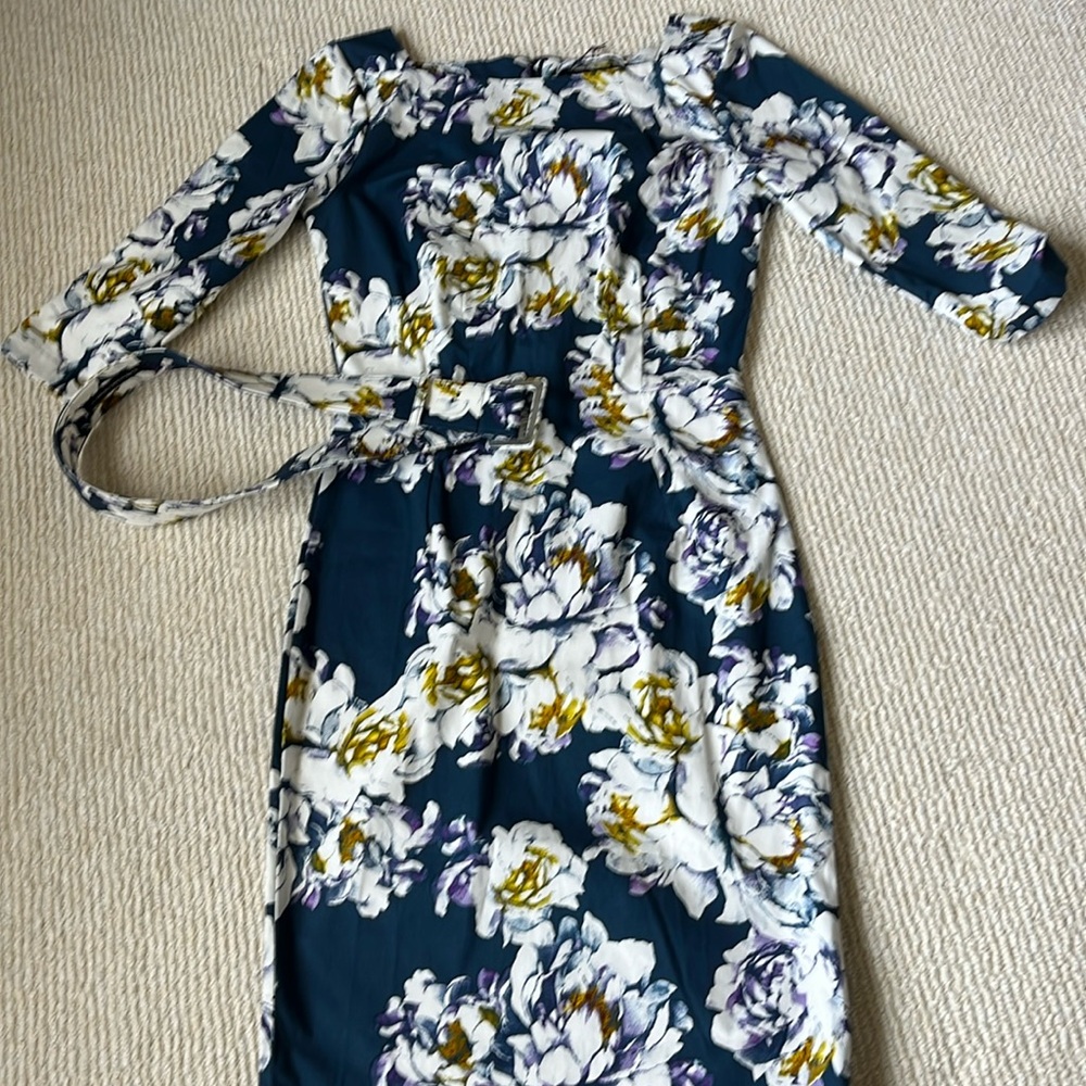 Samantha Sung Sheath Dress with Belt